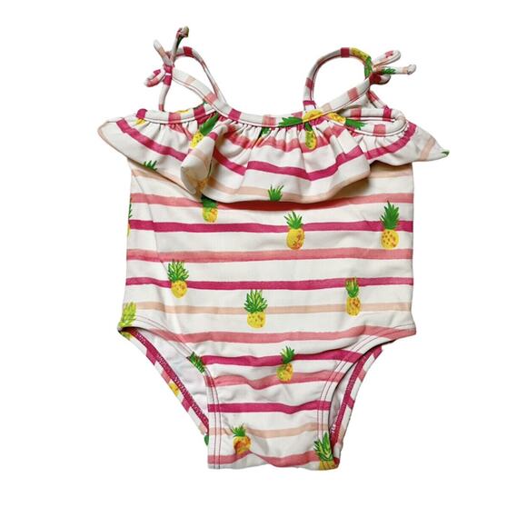 Gap Pineapple One Piece Swim Suit Size 3-6m - Picture 1 of 5